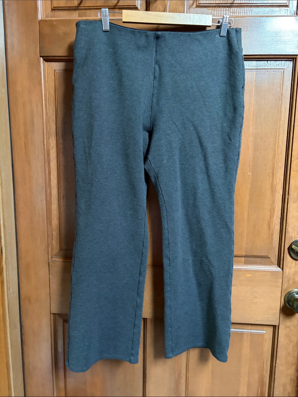 Soft Surroundings Gray Pull-On Knit Pants Size Large